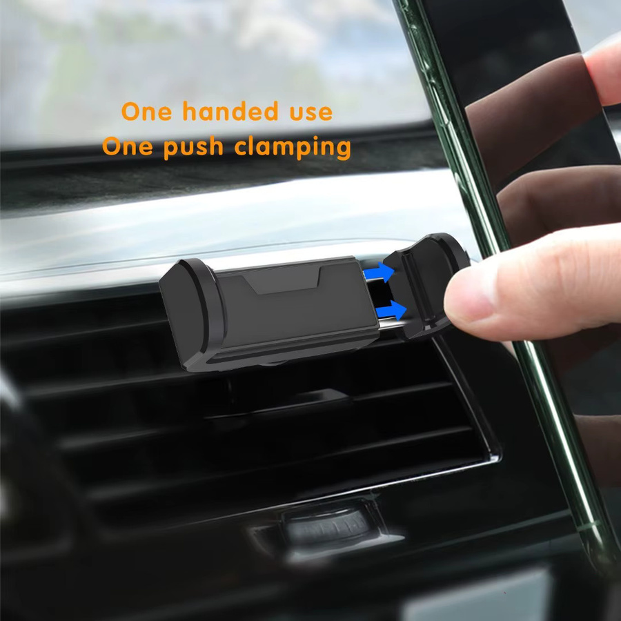 SUNKANDI Universelle Auto-Lüftungs-Telefonhalterung in Schwarz, kompatibel mit iPhone 16, 15, 14, 13, 12, Mini 11 und anderen Smartphones - Bild 4