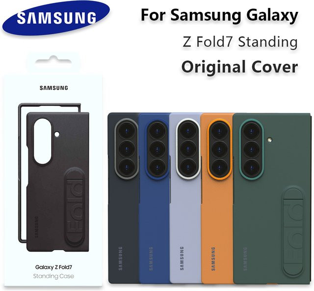 Samsung Galaxy Z Fold7 Schutzhülle mit faltbarem Standfuß in Grün - Bild 1