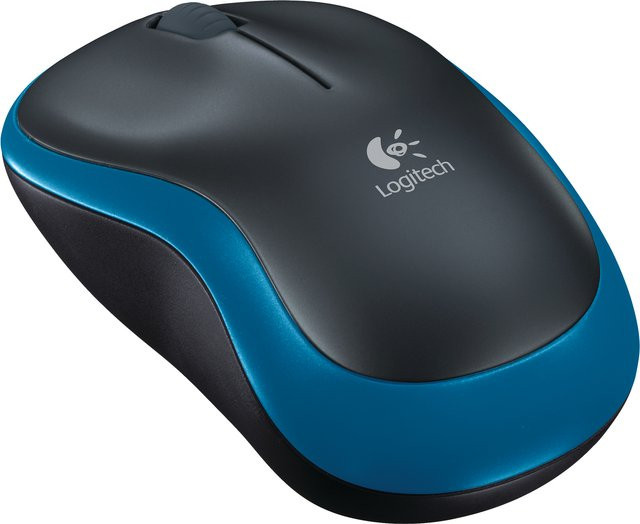 Logitech M185 Wireless Maus in Blau - Bild 1