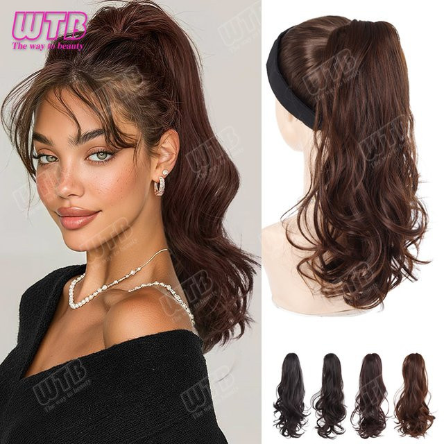 WTB Pferdeschwanz-Perücke aus Synthetik, lockig, geschichtet, Damen - Bild 1