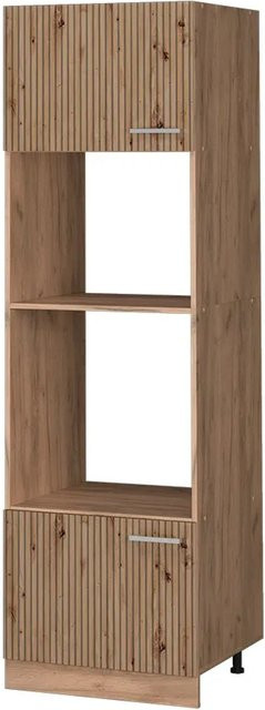 Vicco Mikrowellenschrank R-Line Küchenregal in Artisan-Eiche, B/T/H: 60 x 45,73 x 207 cm - Bild 1