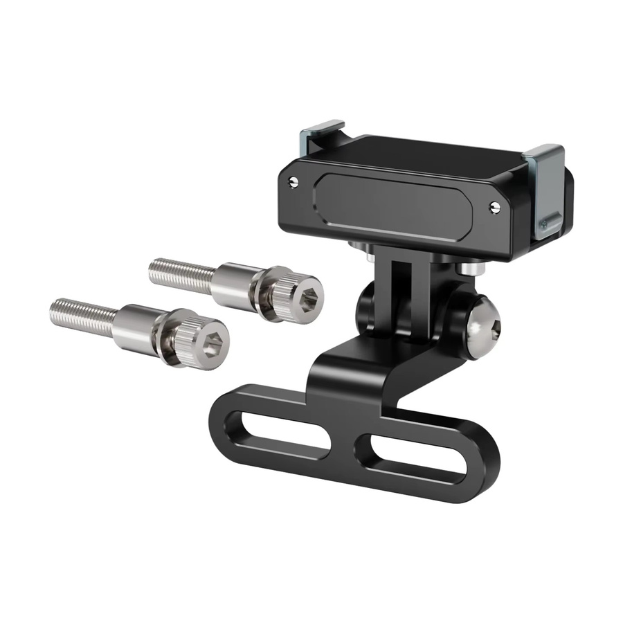 Aluminium Fahrrad Vorbau Halterung für GoPro DJI Insta360 Action5pro und Smartphone in Schwarz - Bild 4