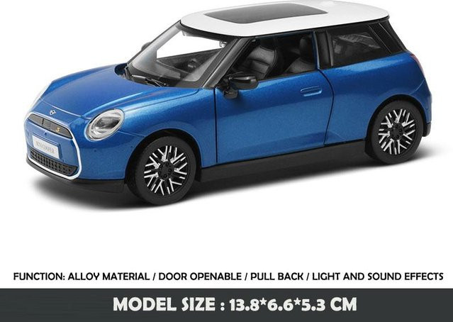 Cca Diecast Bmw Mini Cooper Modellauto, 1:28, mit Licht und Sound, ab 4 Jahren - Bild 1