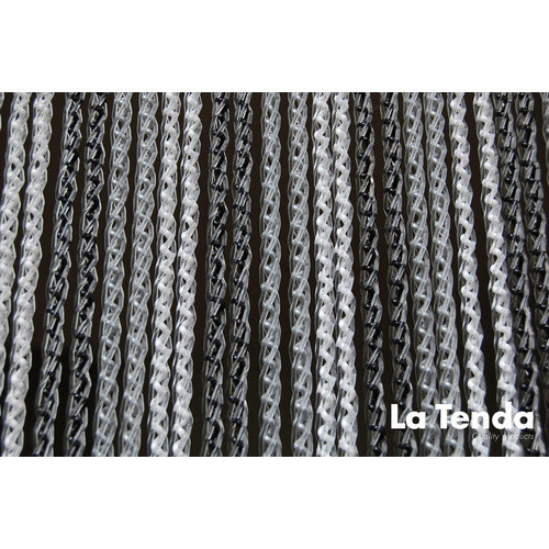 La Tenda Türvorhang aus Polyester in Schwarz, Weiß und Grau, B: 90 cm, H: 210 cm - Bild 2
