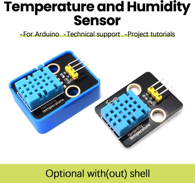 Keyestudio XHT11 Temperatur- und Feuchtigkeitssensor in Blau, kompatibel mit DHT11 für Arduino-DIY-Projekte und Lego-Bausteine - Bild 1