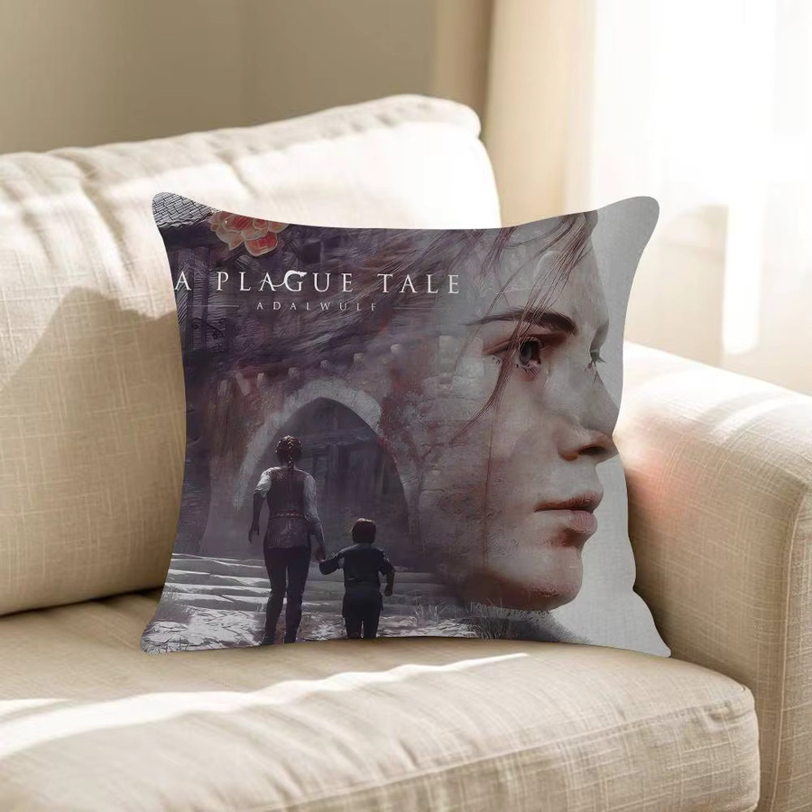 Beast Kingdom A Plague Tale Innocence Kissenbezug Motiv Anime Sofakissen Mehrfarbig B/T/H: 30 x 30 x 30 cm - Bild 5
