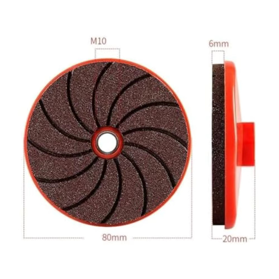 VIBRATITE Set aus 3 flexiblen Wafer-Schleif- und Polierpads für Nass- und Trockenschleifen, Körnung 50/100/200, für Granit, Marmor, Stein und Keramik - Bild 3