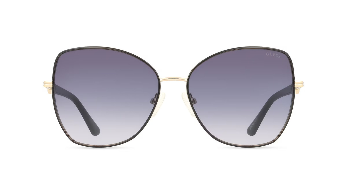 Guess GU00259 Sonnenbrille Butterfly, Vollrand, Metall, schwarz, Damen - Bild 1