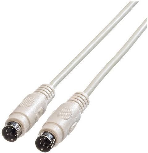Roline PS/2 Kabel für Tastatur und Maus in Grau, Länge: 1,80 m - Bild 1