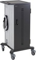 Mobiler Ladewagen Ergotron YES35 für bis zu 35 Tablets, Smartphones und E-Reader, grau, B/T/H: 62 x 60 x 117 cm - Bild 1