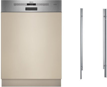 Neff GILEA20 teilintegrierbarer 60 cm Geschirrspüler in Edelstahl mit App-Steuerung und WiFi (S145EBS04D + Z780BI01) - Bild 1