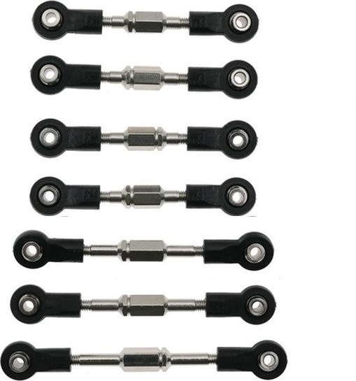 SANYAO Metall Verstellbare Spurstangen-Verbindungsstangen-Set, RC Auto Upgrade Teile Zubehör - Bild 1