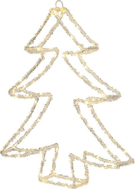LED-Silhouetten-Figur Tannenbaum in Transparent, Höhe: 43 cm - Bild 1