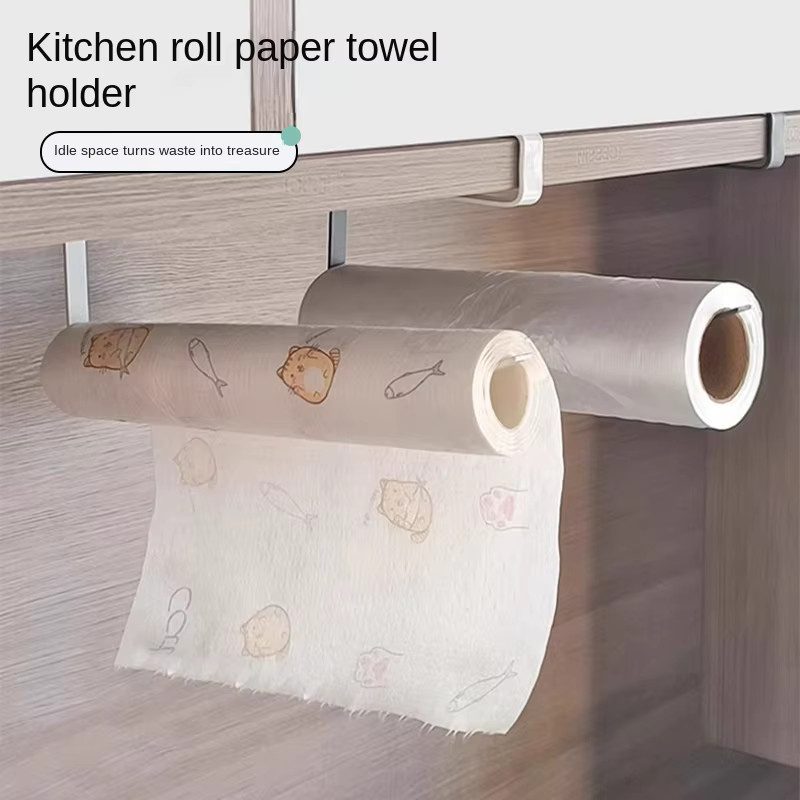 PGY Küchenrollenhalter aus Metall zum Aufhängen, Weiß - Bild 2
