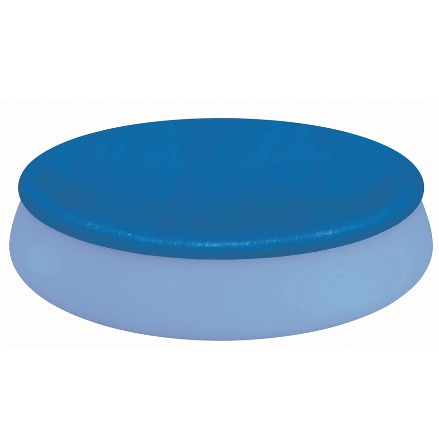 Waterman Abdeckplane Blau für runde Fast Set und Quick Up Pools mit 244 cm Durchmesser als Winterschutz und Ganzjahresabdeckung - Bild 2