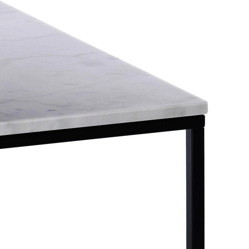 SIT Couchtisch THIS & THAT in Weiss mit Marmorplatte und Metallgestell, B: 75 cm, H: 50 cm - Bild 5
