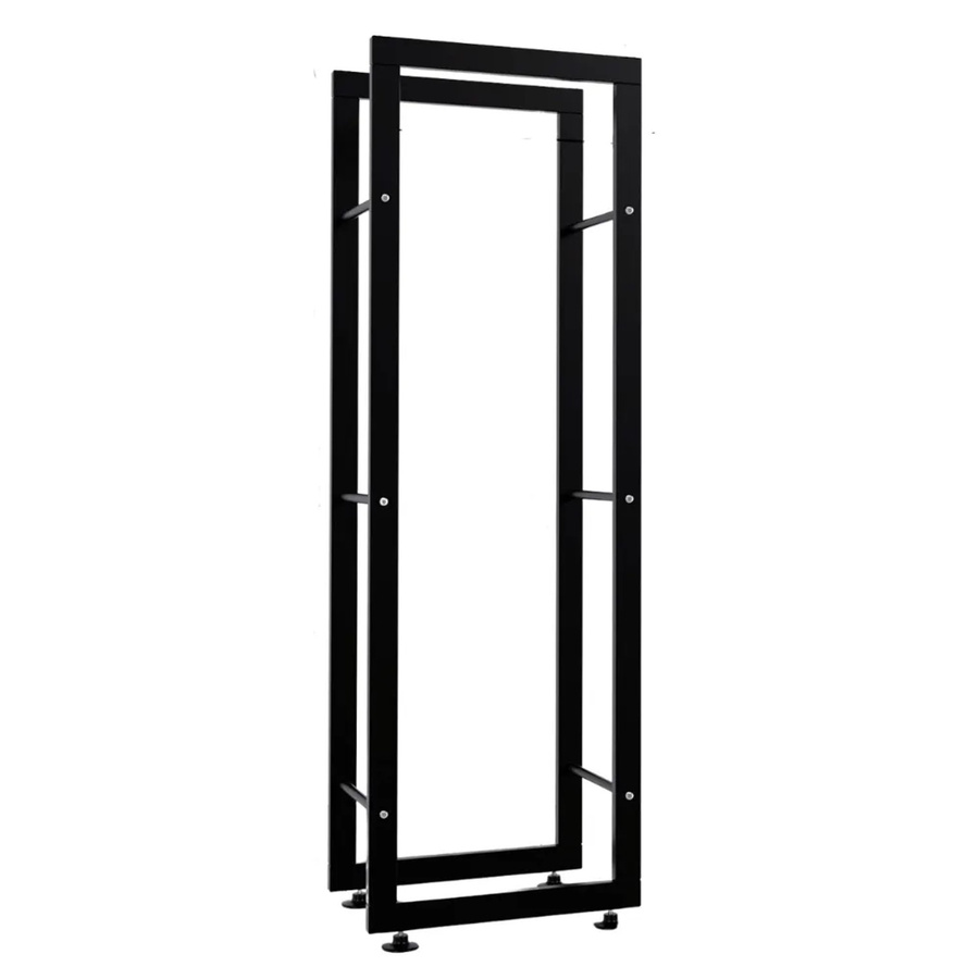 DELUKE Kaminholzregal aus Metall in Schwarz für den Innenbereich, B/T/H: 25 x 40 x 125 cm - Bild 2
