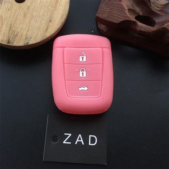 Silikon-Gummi Auto-Schlüsselhülle für Holden VE Commodore Omega Berlina Calais SV6 HSV, 3-Tasten-Schlüsselabdeckung, Farbe: Pink - Bild 1
