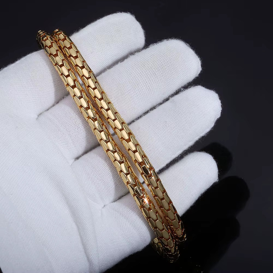 ESKEEM Halskette Messing, 18K Vergoldet, Gold, Herren - Bild 2