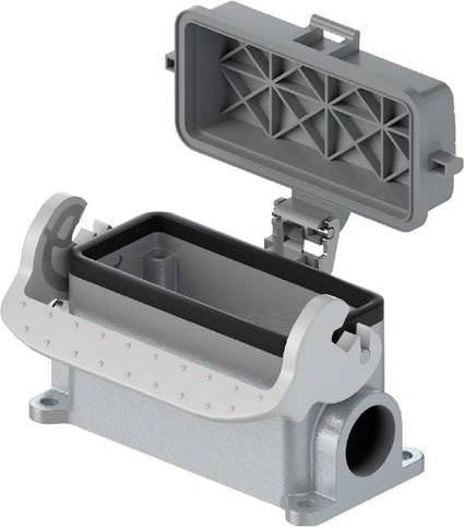 Wieland Electric Gehäuseunterteil 71.341.1635.0 in Grau aus Aluminium - Bild 1