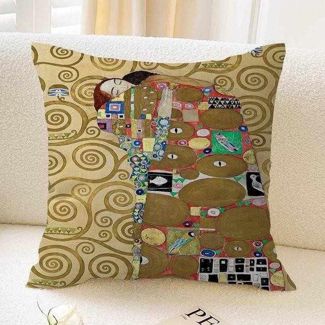 Kissenbezug Gustav Klimt Klassische Kollektion in Gold, B/B: 45 x 45 cm und 65 x 65 cm - Bild 1