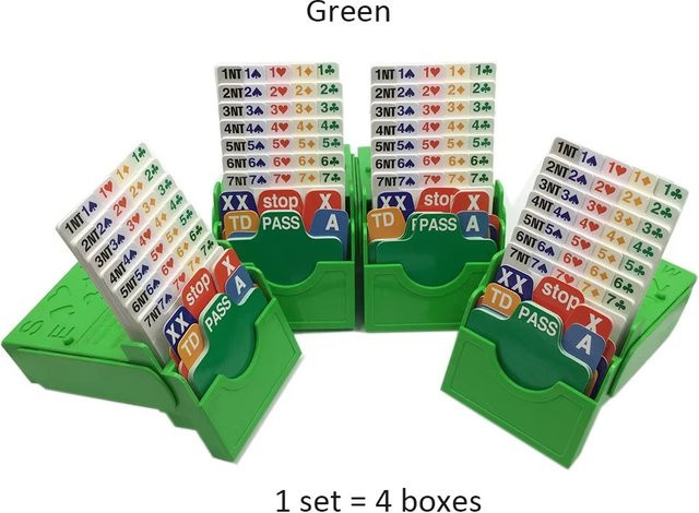 BLINKMOTH Green Bridge Bietbox mit Brücke, Papier, Spielkarten, 4er-Set - Bild 1
