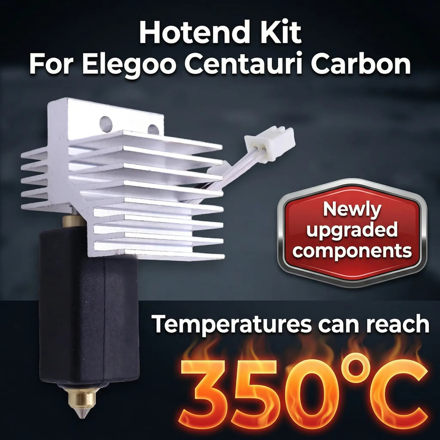 Elegoo Keramik-Hotend-Kit für Centauri Carbon Druckkopf mit gehärteter Stahl Düse für FDM 3D-Drucker - Bild 2