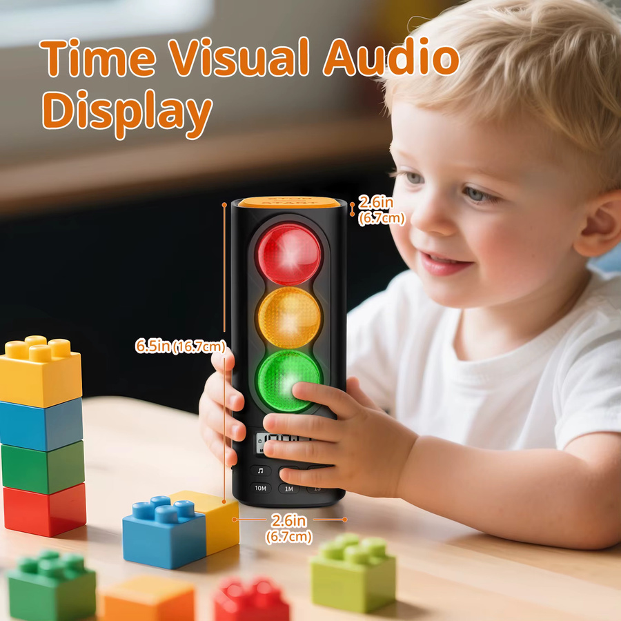 Verkehrsampel-Visualtimer für Kinder, 199-Minuten-Countdown-Timer, Bunt / Mehrfarbig, Blau - Bild 5