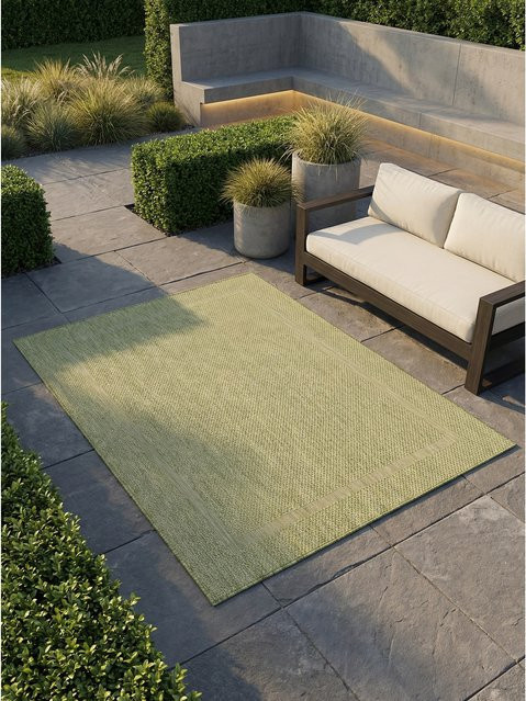 Outdoorteppich ALSTER von Kadima Design, einfarbig, Grün, B: 80 cm, L: 150 cm - Bild 1