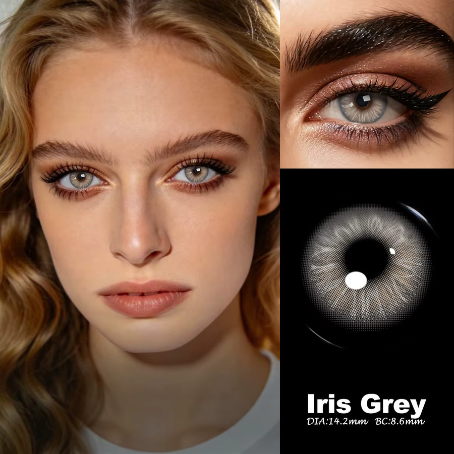 VISUASHOW Kontaktlinsen Iris Grey, Damen - Bild 2