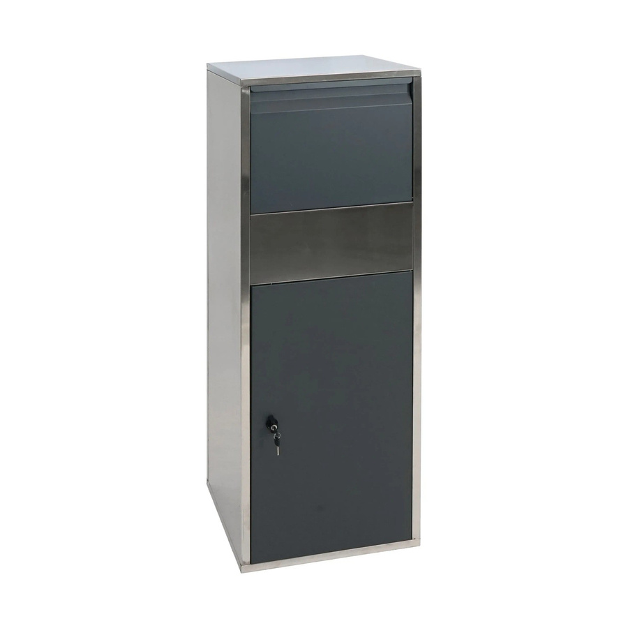 MCW Paketkasten G80 Paketbox in Größe XL aus Edelstahl in Anthrazit - Bild 2