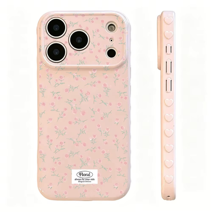 Glänzende Blumen-Handyhülle für Samsung Galaxy (Pink, Weiche TPU Stoßfeste Schutzhülle) - Bild 5