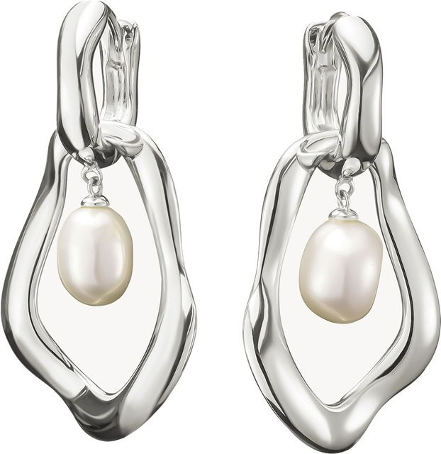 Thomas Sabo Creolen mit Perlen-Anhänger, 925 Silber, Damen - Bild 1