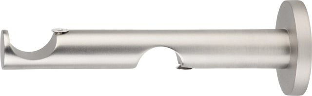 Mydeco Gardinenstange-Halterung Function Track für 2-läufige Schienen in Edelstahl-Optik, Silber, Durchmesser: 2,5 cm - Bild 1