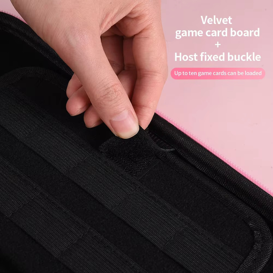 Kratzfeste Leder-Tragetasche für Nintendo Switch 2 in Pink - Bild 4