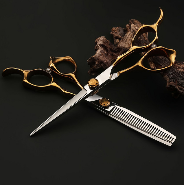 Professionelle Friseurschere, Gold, Unisex - Bild 1