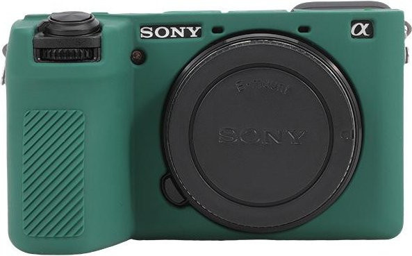 Silikonhülle für Sony A6700 Kamera in Dunkelgrün mit Anti-Fall-Funktion - Bild 1
