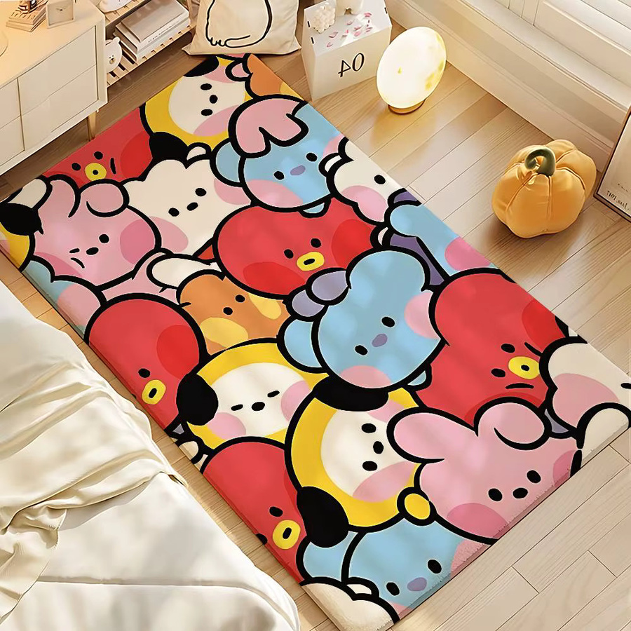 Beast Kingdom Kawaii Cartoon Antirutschmatte für Badezimmer und Eingangsbereich, Mehrfarbig, B/T: 60 x 40 cm - Bild 4