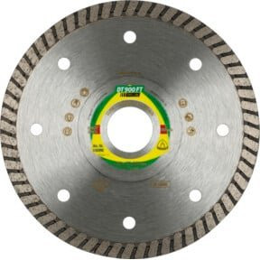 Klingspor DT 900 FT Diamanttrennscheibe Turbo in Silber, Durchmesser: 100 mm, Dicke: 1,4 mm, Bohrung: 22,23 mm - Bild 1