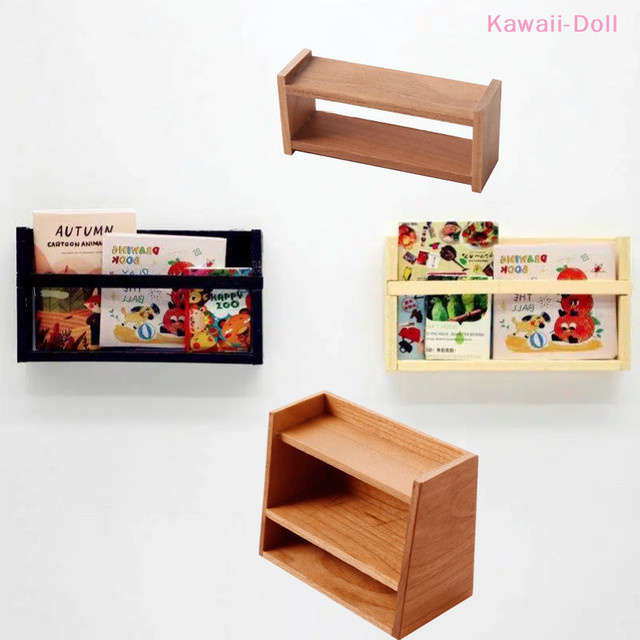DIAPER&CORED Puppenhaus Miniatur Holz-Ausstellungsregal Schrankmodell, 1-teiliges Set - Bild 1