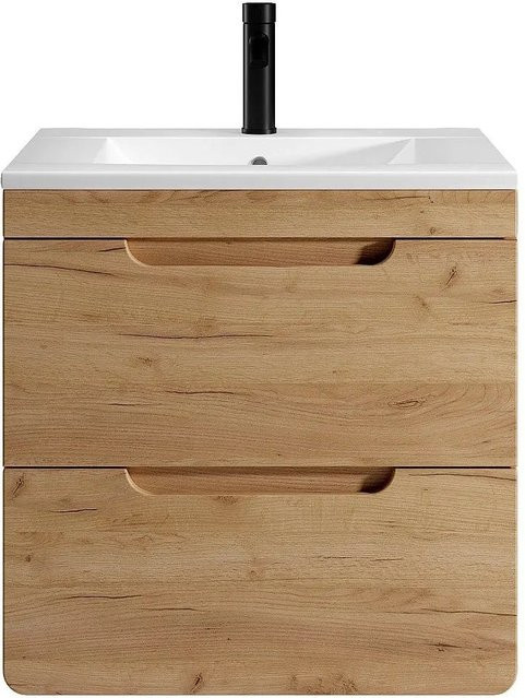 Vente-unique Einzelwaschtisch Aruba in Beige, Breite: 60 cm - Bild 1