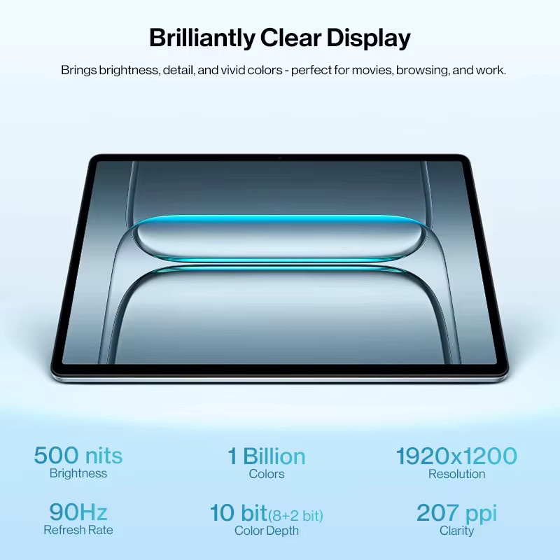 OnePlus Pad Lite Globale Version mit 11 Zoll 90Hz Eye-Care-Display, MediaTek Helio G100 und 9340 mAh Akku in Blau - Bild 3