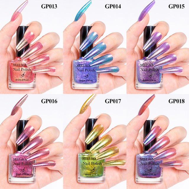 Meet Across Nagellack, Galaxie-Chrom-holografisch, schimmernd, 8 ml - Bild 1