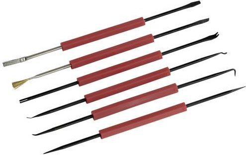 TOOLCRAFT LNS-151 Platinenbesteck 6-teilig in Rot - Bild 1