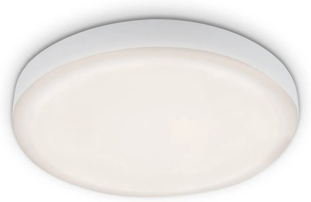 Briloner LED-Einbauleuchte Plat in Weiß mit Ø 10 cm und neutralweißem Licht für das Badezimmer (IP44) - Bild 1