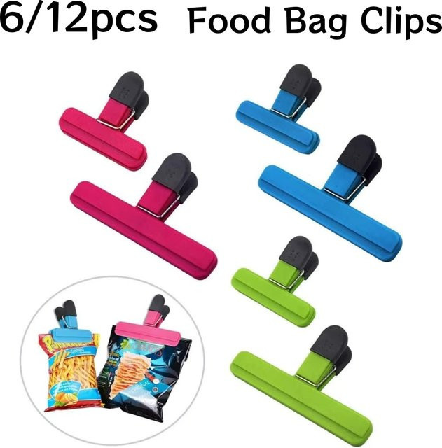YOCITY Verschiedene Chip-Clips aus Kunststoff in Mehrfarben zur Lebensmittelversiegelung und Snack-Aufbewahrung - Bild 1