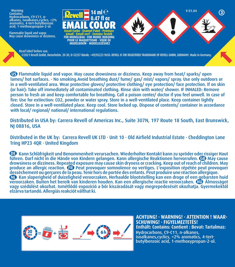 Revell Email Color, Farblos matt, 14ml - Bild 2