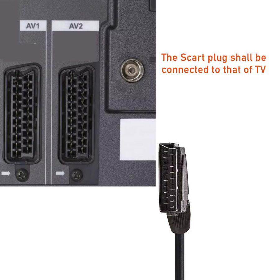 HDmatters RCA zu Scart Konverterkabel für Video-Audio Composite AV - Bild 3