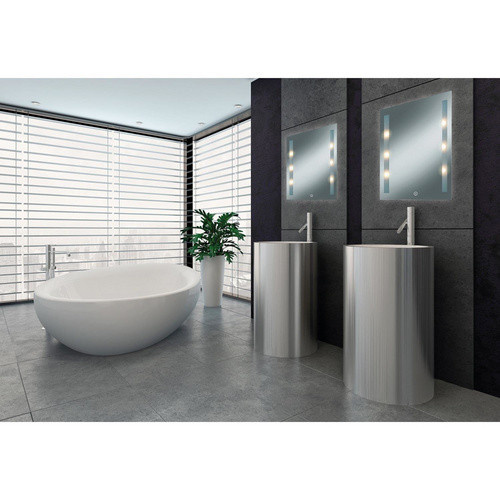 JOKEY Lichtspiegel Moon Light 1 mit LED und Touch-Schalter, transparent, B: 50 cm, H: 70 cm - Bild 2