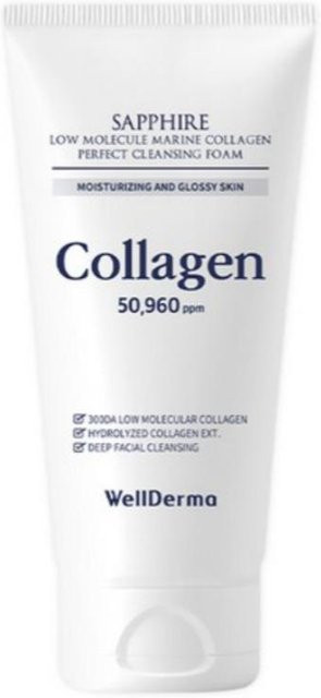 WELLDERMA Saphir Reinigungsschaum mit marinem Kollagen, 150g - Bild 1